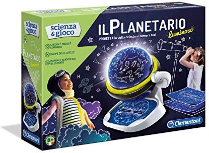 Clementoni Scienza e Gioco Lab Planetario Luminoso Gioco Educativo per Esploratori Astronomi da 8 Anni in Su, Proiezione delle Costellazioni in Camera, Made in Italy