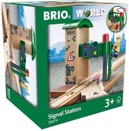 Brio World Doppio Semaforo con Operatore,  Accessori, Età Raccomandata 3+