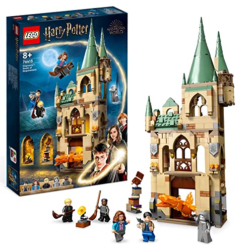 Lego Harry Potter Hogwarts: la Stanza delle Necessità, Castello Giocattolo per Bambini e Bambine con Serpente di Fuoco Trasformabile, Set Costruzione Modulare da i Doni della Morte