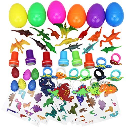 PRETYZOOM 48 Pezzi 1 Set Giocattoli a Tema Dinosauro Giocattoli Simulati Giocattoli Per Il Compleanno Giocattoli Per Bambini Giocattoli Di Halloween Abito Mini Plastica Ufficio Modello