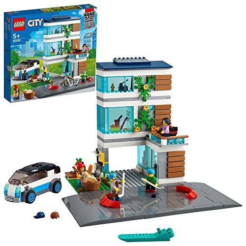 Lego City Villetta Familiare, Casa delle Bambole, Giochi per Bambini dai 5 Anni in su, 4 Minifigure, Idee Regalo