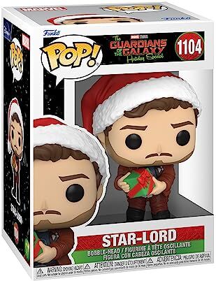 Funko Pop! Marvel: Guardians Of The Galaxy Holiday Special Star-Lord Marvel Comics Fumetti Marvel Figura in Vinile da Collezione Idea Regalo Merchandising Ufficiale Movies Fans