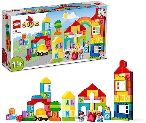 Lego DUPLO CLASSIC 10935 L'alfabeto della citt�, giocattolo educativo, impara colori e lettere