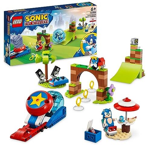 Lego Sonic the Hedgehog Sfida della Sfera di Velocità di Sonic, Costruzioni Giocattolo con 3 Personaggi e la Figura di Moto Bug Badnik, Giochi per Bambini, Bambine, Ragazzi e Ragazze da 6 Anni