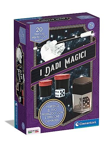 Clementoni - Dadi Bambini 6 Anni, Magia, Gioco da Tavolo, Trucchi Magici, Giochi di Prestigio, Made in Italy, Colore Italiano,