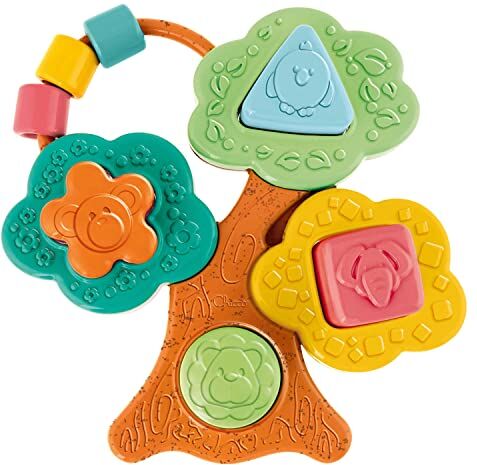 Chicco Baobab Forme e Incastri, Gioco a Incastro a Forma di Albero con 4 Forme Geometriche Colorate, Realizzato in Plastica Riciclata, Made in Italy Giochi Educativi 6 Mesi 3 Anni