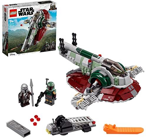 Lego Star Wars Astronave di Boba Fett, Navetta Giocattolo da Costruire con 2 Minifigure dei Personaggi di The Mandalorian, Giochi per Bambini e Bambine da 9 Anni in su, Idee Regalo