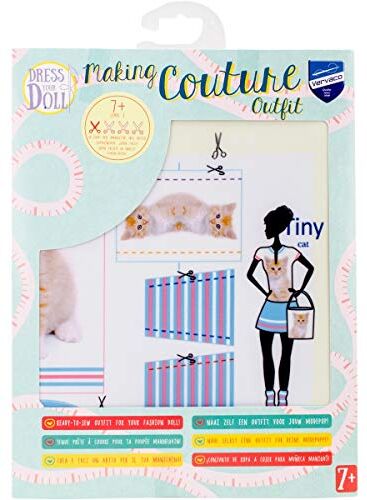 Vervaco Dress Your Doll, fibra sintetica, multicolore, 31 x 24 x 1 cm