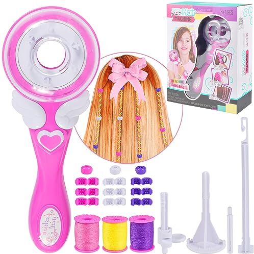 Funmo Macchina per Trecce Capelli Kit Moda Treccia Treccia Strumenti per lo Styling dei Capelli DIY Macchina per Arricciare Strumenti per Capelli Ragazze Adolescenti Playset