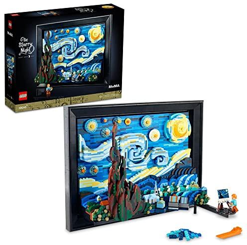 Lego Ideas  Vincent Van Gogh La Nuit Étoilée, Reproduction de Tableau sur Toile