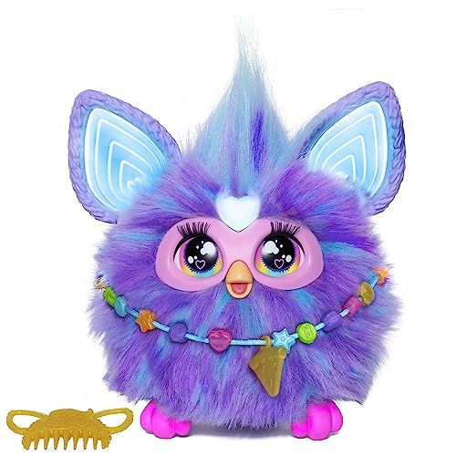 Furby Viola, giocattolo di peluche interattivo, Versione Italiana