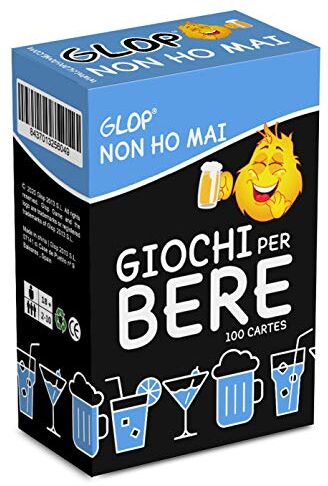 GLOP Non ho mai Giochi da Tavolo Adulti Giochi Alcolici Giochi di Carte Adulti Carte per Bere Drinking Game Regali Simpatici e Divertenti Idee Regalo per Lei e Lui, Laurea, Amici