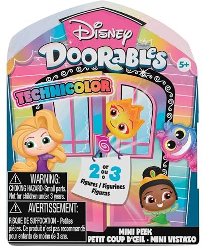 Disney Mini Peek Technicolor Takeover, da 2 a 3 personaggi da collezione, stili variabili, giocattoli per bambini dai 5 anni in su di Just Play