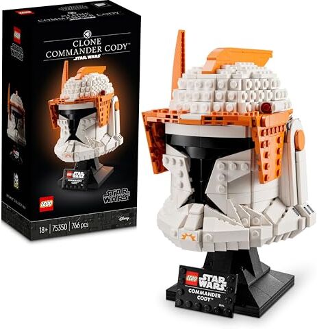 Lego Star Wars Casco del Comandante Clone Cody, Set Serie Caschi 2023, Collezione per Adulti da The Clone Wars, Idea Regalo da Esposizione