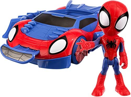 Hasbro Spidey e i Suoi Fantastici Amici Ultimate Web-Crawler, Include Veicolo spara Colpi e Un Personaggio da 10 cm, per Bambini dai 3 Anni in su