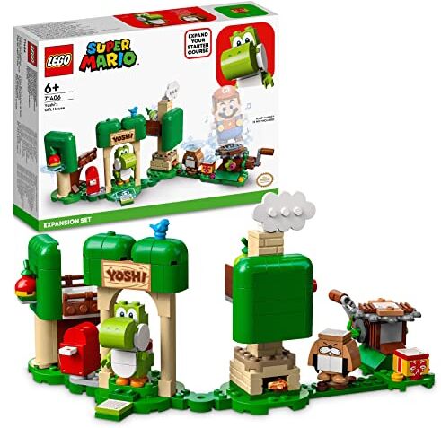 Lego Super Mario Pack Espansione Casa dei Regali di Yoshi, Set di Giochi con Funzioni e Personaggi di Yoshi e Tantatalpa, Idea Creativa per Bambini e Bambine da Abbinare allo Starter Pack