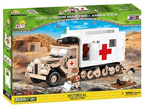 COBI Small Army Ford V3000S Maultier Giocattoli di costruzione, Bianco, Beige