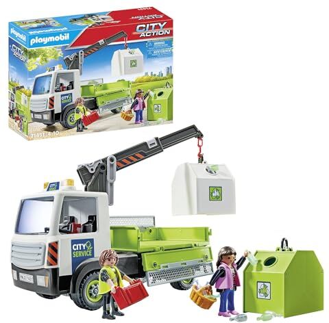 Playmobil City Action  Camion Trasporto contenitori rifiuti