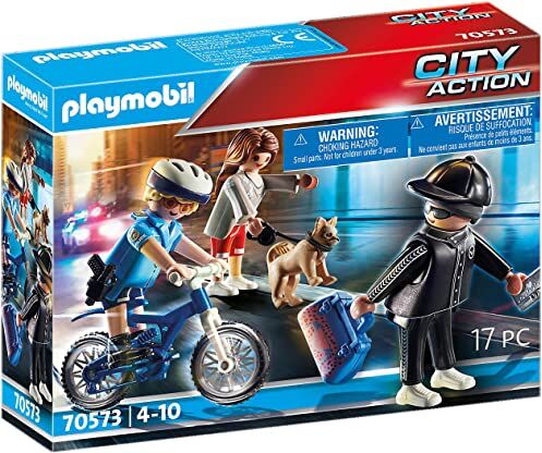 Playmobil City Action , Poliziotto in Bici e borseggiatore, dai 4 ai 10 Anni