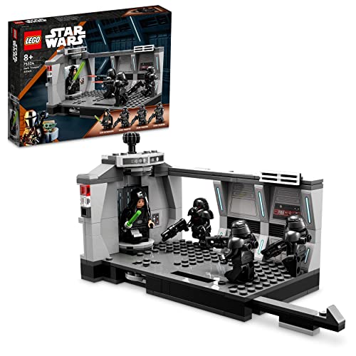 Lego Star Wars l’Attacco del Dark Trooper, Giocattolo Costruibile da Collezione Guerre Stellari, Scena da The Mandalorian Stagione 2 con Minifigure di Luke Skywalker con Spada Laser