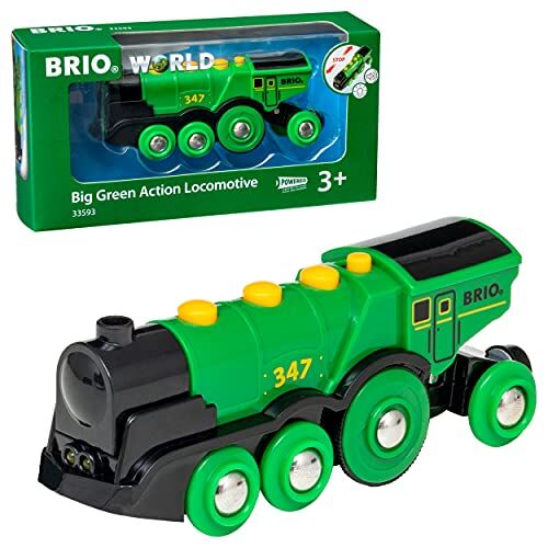 Brio Grande Locomotiva a Batterie Verde,  Treni-Vagoni-Veicoli, Età Raccomandata 3+