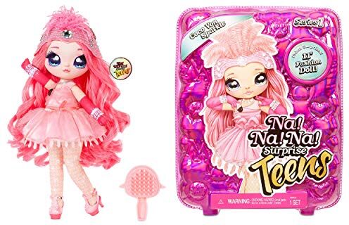 Na! Na! Na! Surprise Teens Bambolotto alla moda COCO VAN SPARKLE, Bambola grande e morbido da collezione con abiti e accessori, Teens Serie 1, Età: dai 5 anni in su