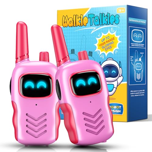 Adeokay Walkie-Talkie, Giochi Bambina 3 4 5 6 7 8 9 10 11 12 Anni Femmina Regalo Bambina 3-12 Anni Giocattoli per Bambini All'aperto Regalo Bimba 3-12 Anni Giocattoli Bambina 3-12 Anni