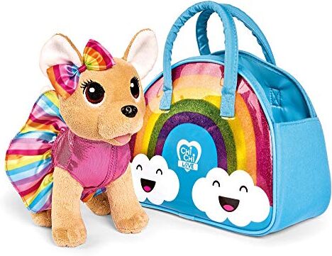 Simba Chi Chi Love Rainbow, , + 5 Anni, Peluche Fashion con Borsetta Arcobaleno, Alla Moda, Da Coccolare