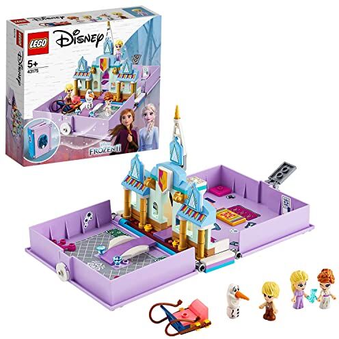 Lego Disney Princess Frozen 2 Il Libro delle Fiabe di Anna ed Elsa, con Micro Bambolina di Kristoff, Giochi da Viaggio per Bambini di 5+ Anni,