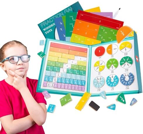 Generic Magnetic Counters Math Manipulatives,Fraction Magnets & Resources   Magnetic Rainbow Tiles Circles for Kids, Math Manipulative Magnetic,Fraction Magnets & Resources