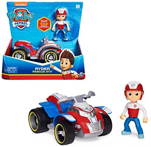 Paw Patrol Quad di Salvataggio di Ryder Veicolo e Personaggio Ryder Giochi Bambini dai 3 Anni in su