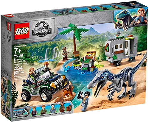 Lego Jurassic World Faccia a Faccia con Il Baryonyx: Caccia al Tesoro, Playset con Dinosauri e Fuoristrada Buggy Giocattolo,