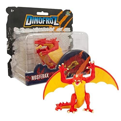 Giochi Preziosi , Dinofroz Nosferax 12 cm e articolato, un personaggio della serie Dino& Draghi, Per Bambini A Partire Dai 3 Anni