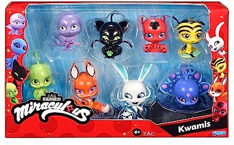 Bandai Miraculous Confezione di 8 Kwamis Collezione di Mini-Figurine