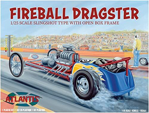 Atlantis 1/24 Fireball Slingshot Dragster Modellino palstico di un dragster.