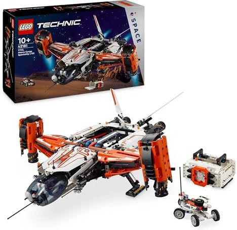 Lego Technic Astronave Heavy Cargo VTOL LT81, Giochi per Bambini e Bambine da 10 Anni in su, Aereo Spaziele Giocattolo da Costruire per le Missioni Spaziali, Veicolo con Funzioni Realistiche