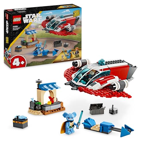 Lego Star Wars The Crimson Firehawk, Starter Set con Astronave Giocattolo Costruibile, Veicolo Speeder Bike e 3 Personaggi, Idea Regalo di Compleanno per Bambini e Bambine da 4 Anni in su