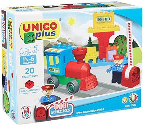 Unico COSTRUZIONE  City-Treno Piccola Stazione 0-14 anni 20pz 8547