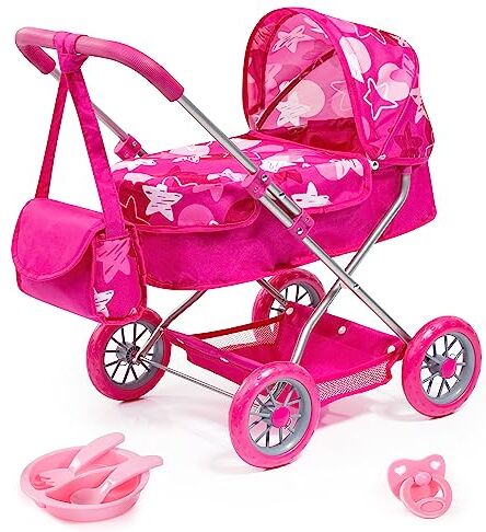 Bayer Doll pram Design 12249AB Smarty with accessories Pink