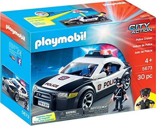 Playmobil City Action: Police Cruiser, Personaggi, Colore Multicolore,