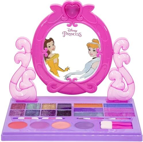 Townley Girl Disney Princess set da Trucco per Bambini con luce e Musica Incorporata   Astuccio da Trucco per Bambine   Regalo per Bambini dai 3 anni in su di