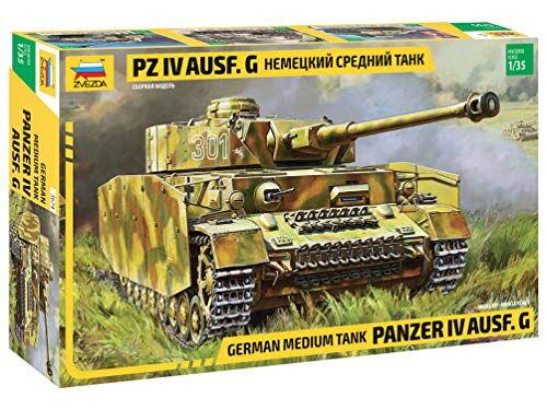 Zvezda ZS3674  Modellino Veicolo da Guerra In Plastica da Montare, Panzer Iv Ausf.G Sd.Kfz.161, Scala 1:35