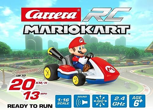 Carrera RC  Mario Kart Modellino elettrico radiocomandato di go-kart, scala 1:16, adatto per principianti