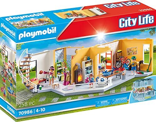 Playmobil City Life  Piano Addizionale Villa Familiare, Con Effetto Luce, Giocattoli per Bambini dai 4 Anni