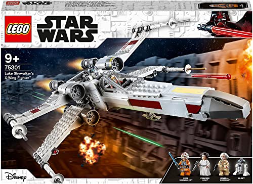 Lego Star Wars X-Wing Fighter di Luke Skywalker, Giochi per Bambini e Bambine da 9 Anni in su, Set con Astronave Giocattolo, Minifigure della Principessa Leila e Droide R2-D2, Idee Regalo