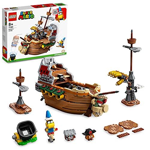 Lego Super Mario Il Veliero Volante di Bowser Pack di Espansione, Mattoncini Costruzioni per Bambini, Dirigibile Giocattolo con Personaggi