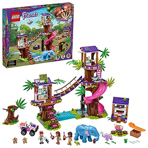 Lego Friends Base di Soccorso Tropicale, Clinica Veterinaria con Mini Bamboline e Animali, Giocattoli per Bambini di 8+ Anni,