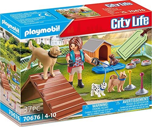 Playmobil City Life  Addestramento Cani Giocattolo per Bambini dai 4 Anni per Gli Amanti degli Animali