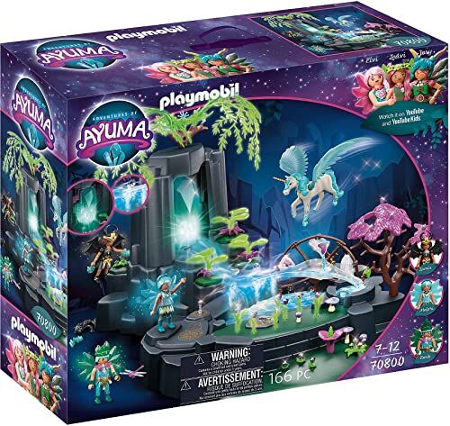 Playmobil Adventures of Ayuma  Magical Energy Source, To play with water, With light and fog function, For ages 7+