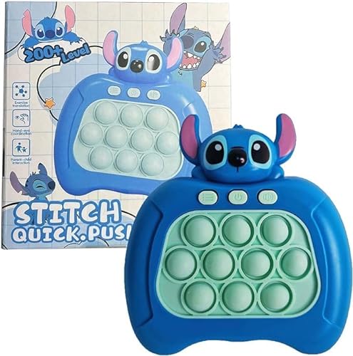 Generic Stitch Pop It – Gioco di spinta rapida – Stitch Fidgets – Stitch Pop It – Gioco di Stitch – Speed Push – Gioco Pop It Go per bambini e adulti